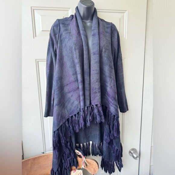 Lafayette 148 Cardigan Sweater Women's size Small 100% Merino Wool Tye Dye - Picture 3 of 10